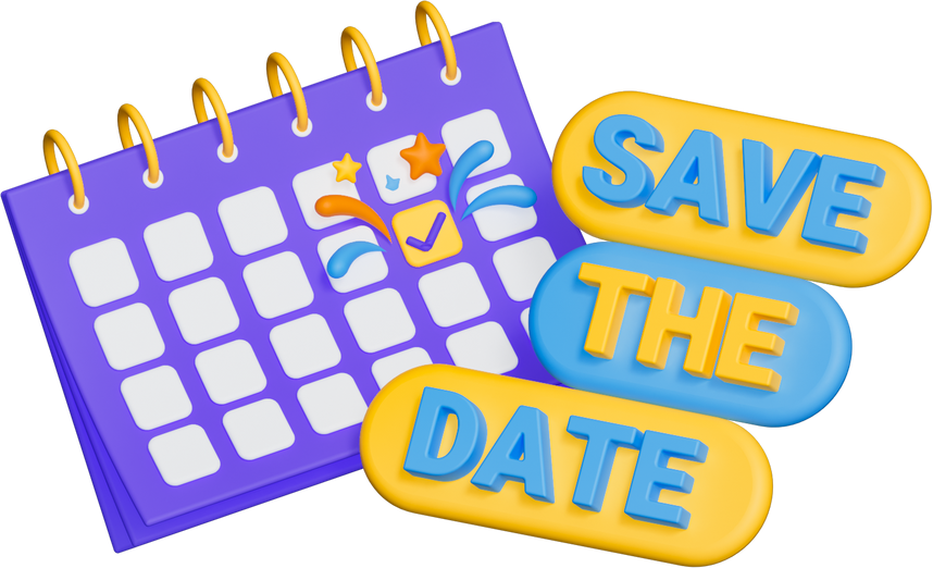 3D Marketing CTA Save The Date